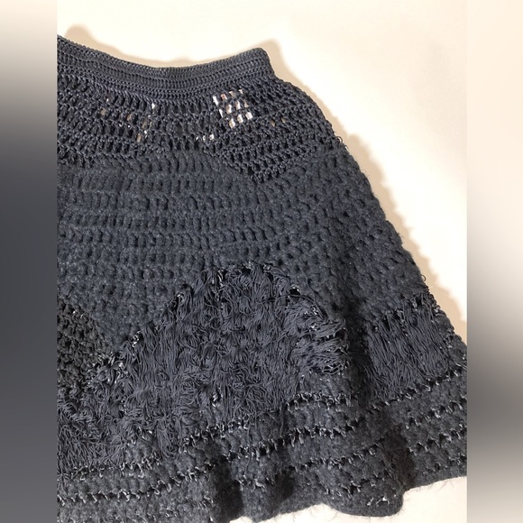 Antonia Campbell Hughes for TOPSHOP Crochet Knit Skirt Size M/10 UK - Picture 5 of 11